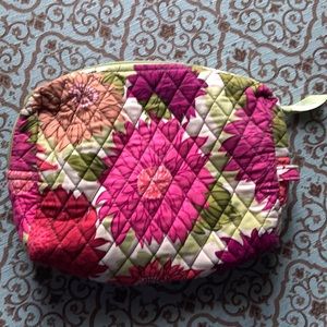 Vera Bradley quilted floral Makeup bag